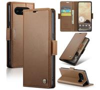 Unichthy Case for Google Pixel 10a 2026 Cover Official Lightweight Shockproof Premium Leather Wallet Case with [RFID Blocking] 3 Card Slots Stand Magnetic Flip Skin for Google Pixel 10a 2026 Brown