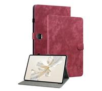 Unichthy Case for HONOR Pad 9 12.1-inch 2024 Tablet Cute Tiger Case for Women with Pencil Holder Shockproof Stand Cover for HONOR Pad 9 Deep Pink