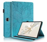 Unichthy Case for Honor Pad 9 Cover 12.1-inch 2024 Tablet Cover |3D Embossed Leaf Vein| with Pencil Holder Shockproof Sturdy Stand Card Slots Cover for Honor Pad 9 - Teal