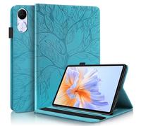 Unichthy Case for Honor Pad V9 Case 11.5 Inch 2025 Cover |3D Embossed Leaf Vein| with Pencil Holder Shockproof Sturdy Stand Card Slots Cover for Honor Pad V9 11.5 Tablet - Teal