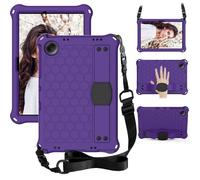 Unichthy Case for HONOR Pad X8 10.1 inch Full Protective Cover Shockproof Stand Case with Hand Shoulder Strap for HONOR Pad X8 Tablet Purple