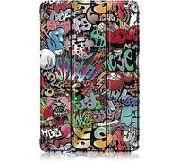 Unichthy Case for HONOR Pad X8 10.1 inch Lightweight Case for Kids Shockproof Trifold Stand Protective Cover for HONOR Pad X8 Tablet Graffiti