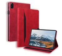 Unichthy Case for Honor Pad X8a 11 Inch 2024 Shockproof Kickstand Business Folio Wallet Cover for Honor Pad X8a 2024 Tablet - Red