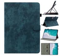 Unichthy Case for HONOR Pad X9a 2025 for Women with Pencil Holder Shockproof Sturdy Cute Tiger Embossed Stand Cover for HONOR Pad X9a 11.5-Inch Tablet Blue