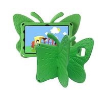 Unichthy Case for iPad 10.2 inch, iPad 9th/8th/7th Generation 2021/2020/2019 Full Protective Cover Kids-friendly Lightweight Shockproof Cute 3D Butterfly Cover for iPad 9/8/7(10.2inch) Green