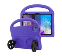 Unichthy Case for iPad Air 5th Generation 2022 / iPad Air 4th Generation 2020 10.9 Inch for Kids Cute Wheel Shaped Kickstand Funny Car Series Lightweight Shockproof Cover for iPad Air 5/4 - Purple