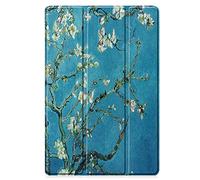 Unichthy Case for Nokia T10 Case 8.0 Inch 2022 for Kids Shockproof Lightweight Slim Case Trifold Stand Cover for Nokia T10 Tablet 8" Apricot Flower