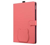 Unichthy Case for Oneplus Pad 3 / OPPO Pad 4 Pro 13.2 inch Cover 3D Cute Cats Shaped with Metal Crossbody Strap Shockproof Kickstand Non-slip Wallet Cover for neplus Pad 3 / OPPO Pad 4 Pro,Coral Red