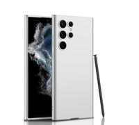 Unichthy Case for Samsung Galaxy S24 Ultra 5G Cover Supports Wireless Charging Silky-Soft Touch Individual Protection for Each Lens Shockproof Rubber for Galaxy S24 Ultra - Silver