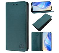 Unichthy Case for Xiaomi Redmi A5 4G Cover Shockproof Leather Wallet Case with [RFID Blocking] Card Holder Viewing Stand TPU Flip Strong Magnetic Closure Phone Cover for Xiaomi Redmi A5 4G Dark Green