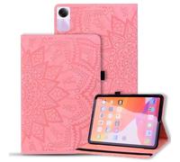 Unichthy Case for Xiaomi Redmi Pad SE 11 inch Tablet 2023 Shockproof Flowers Mandala Embossed Stand Cover for Redmi Pad SE Tablet, Auto Wake/Sleep - Pink