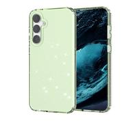 Unichthy Clear Glitter Case for Samsung Galaxy S23 FE 5G Case Soft Bumper Anti-Scratch Transparent Sparkle Cover for Women Girls Bling Silicone Shockproof Case for Samsung Galaxy S23 FE 5G Mint Green