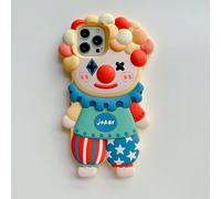 Unichthy Compatible with iPhone 15 Pro Max Case for Kids Girls 3D Cartoon Soft Silicone Cover |Cute Joker| Funny Shockproof Protective Skin for iPhone 15 Pro Max