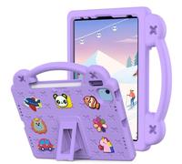 Unichthy Cute Panda Case for iPad Air 11 inch M4 (2026) / M3 (2025) / M2 (2024) for Kids Full Body Protective Cover with Handle Stand Lightweight Shockproof Cover for 11-inch iPad Air Purple