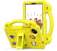 Unichthy Cute Panda Case for Xiaomi Redmi Pad SE 8.7 inch 2024 for Kids Full Body Protective Cover with Handle Stand Lightweight Shockproof Cover for Redmi Pad SE 8.7 inch Tablet Yellow
