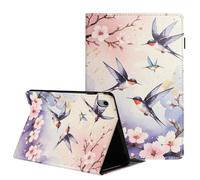 Unichthy Flip Case for iPad (A16) 11th Generation 11 Inch 2025/iPad 10th Generation 10.9 Inch 2022, Slim Folding Multi-Angle Stand Protective Cover Shockproof Shell with Auto Wake/Sleep Swallows
