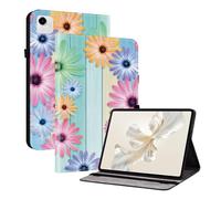 Unichthy Flip Printed Case for HONOR Pad X9a 2025 Shockproof Card Holder Multi-Angle Stand Cover with Pen Holder for HONOR Pad X9a 11.5-Inch Tablet Little Sunflowers
