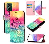 Unichthy For HMD Pulse Pro Case PU Leather Flip Wallet Cover for Men Women Shockproof 3D Glossy Pattern with Stand 3 Card Slots Magnetic Closure Phone Shell for Nokia HMD Pulse Pro - Sunset Sea