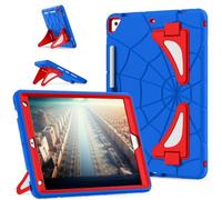 Unichthy Kids Case for iPad 10.2 inch, iPad 9th/8th/7th Generation 2021/2020/2019 Kickstand Cover for Boys Girls Shockproof Hybrid Thickned Cornor Impact Protection, Blue