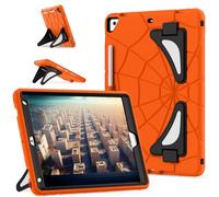 Unichthy Kids Case for iPad 10.2 inch, iPad 9th/8th/7th Generation 2021/2020/2019 Kickstand Cover for Boys Girls Shockproof Hybrid Thickned Cornor Impact Protection, Orange