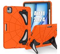 Unichthy Kids Case for iPad Air 11 inch M4 (2026) / M3 (2025) / M2 (2024) Kickstand Cover for Boys Girls Shockproof Hybrid Thickned Cornor Impact Protection for 11-inch iPad Air Orange