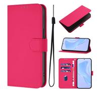 Unichthy Multiple Colours Case for HONOR Magic8 Lite 5G Cover, Shockproof PU Leather Wallet Folio Foldable Cover 3 Card Slots TPU Magnetic Closure Stand Flip Skin for HONOR Magic8 Lite 5G,Hot Pink
