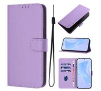 Unichthy Multiple Colours Case for HONOR Magic8 Lite 5G Cover, Shockproof PU Leather Wallet Folio Foldable Cover 3 Card Slots TPU Magnetic Closure Stand Flip Skin for HONOR Magic8 Lite 5G,Lavender