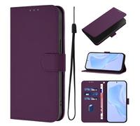 Unichthy Multiple Colours Case for HONOR Magic8 Pro 5G Cover, Solid Colour Flip Wallet Case, PU Leather with Soft Touch, 3 Card Slots, Magnetic Closure, Kickstand & Shockproof TPU Skin,Purple
