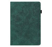 Unichthy Paisley Case for Nokia T10 Case 8.0 Inch 2022, Slim Folding Multi-Angle Stand Card Holder Cover for Nokia T10 Tablet 8" Green