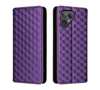 Unichthy Phone Case for Fairphone 5 Cover Flip Shockproof 3D Fashion Wallet Case Anti-slip PU Leather Stand Magnetic Closure Folio Bumper Protective Phone Skin for Fairphone 5 Purple
