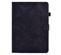 Unichthy Smart Case for iPad Air 11-inch M2 2024 M3 2025/10.9 Air 5th Generation 2022/10.9 Air 4th 2020, 3D Love Heart Shockproof Shell Slim Folding Stand Card Slots Cover with Auto Wake/Sleep Black