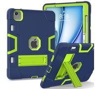 Unichthy Tough Case for iPad Air 11 inch M4 (2026) / M3 (2025) / M2 (2024) |Colour-Contrast Design| Kickstand Shockproof Cover for 11-inch iPad Air NavyBlue/Green