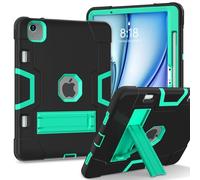 Unichthy Tough Case for iPad Air 13 inch M4 (2026) / M3 (2025) / M2 (2024) |Colour-Contrast Design| Full Body Cover Kickstand Shockproof Cover for 13-inch iPad Air Black/Green