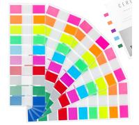 Uniclife 1000 Pcs Sticky Tabs for Notes, Matte Transparent Book Tabs, Index Bookmarks Labels for Annotation, Post It Tabs with Dispensers, Page Markers for School and Office, 10 Colors