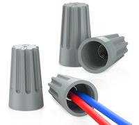 Uniclife 1000 Pcs Wire Nuts Gray Wire Caps Electrical Wire Connectors with Spring Small Wire Nuts Kit for 16-22 AWG Gauge Wire Electric Connectors for Wiring Twist Nuts for Quick Connection