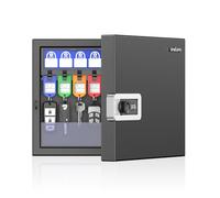 Uniclife 16 Keys Key Lock Box, Wall Mount Key Box, Key Cabinet, Car Key Organizer with Writable Key Racks and Tags, Security Key Holder Storage Box for Office, Hotel & Company