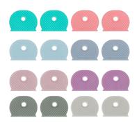 Uniclife 16 Pieces Key Covers Caps, 2.5 cm Key Identifications, Stretchy Key Covers, Key Head Protector for Standard Keys (Not Suitable for Odd-sized Keys), 8 Colors
