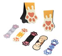 Uniclife 5 Pcs Magnetic Bookmark, Cute Cat Paw Bookmarks for Women, Magnet Book Marks for Book Lovers, Fun Book Markers Clip for Readers Teachers Adults and Men, 5 Unique Cat Paws