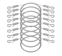 Uniclife Adjustable Picture Hanging Wire,2 m*1.5 mm Picture Hanging Kit for up to 45 kg, Heavy Duty Stainless Steel Wire Rope for Mirror Curtain Photo Frame & Art, 8 Pack