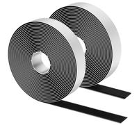 Uniclife Double Sided Hook and Loop Tape, 5 m x 2 cm Self Adhesive Hook and Loop Strip, Heavy Duty Sticky Back Fastening Tape Roll, Strong Reusable Picture Hanging Strip, Cut-to-Length Mounting Tape