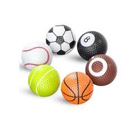 Uniclife Funny Golf Balls Assorted Novelty Golf Balls Colorful Sportive Golf Training Balls for Practice Birthday Christmas Sports Gift for Kids Golfers Entertainment Holiday Decoration, 6 Pack