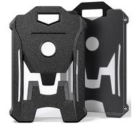Uniclife Heavy Duty Badge Holder Vertical Hard Plastic Case with Clear Window and Tight Clip Stable Card Protector for Office School ID Credit Cards Proximity Cards Driver’s Licenses Passes, 2 Pack