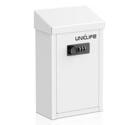 Uniclife Safe Suggestion Box, Metal Donation Box with Combination Lock, Key Drop Boxes for Outside Wall Mounted Mailbox with Top Slot