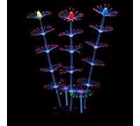 Uniclife Strip Coral Plant Ornament Glowing Effect Artificial Decoration for Fish Tank, Aquarium Landscape - Pink