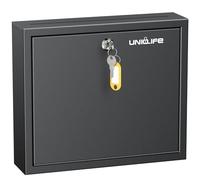 Uniclife Suggestion Box with Key Lock and Slot, Wall Mounted Mailbox for Office, Drop Box with 50 Blank Suggestion Cards, Safe Lock Box, Donation Box, Ballot Box for Business Activity