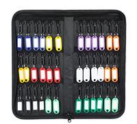 Uniclife Zippered Key Case Organizer Waterproof and Fireproof Key Binder with 36 Hooks and Tags Portable Key Storage Book for Offices Real Estate Agencies Hotels and Rental Management