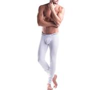 Unico Long John Cristalino Men's Underwear, White (L)