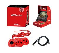 UNICO MVS Mini Arcade und 2*Red Controller-Set [im Lieferumfang Enthaltenes HDMI-Kabel], Vorinstalliert mit 45 Offiziell Lizenzierten SNK-Spielen, Geschenke für Erwachsene und Kinder