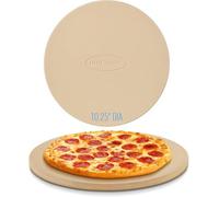 Unicook Pizza Stone, 26cm Round Baking Stone, Small Cordierite Grilling Stone for Oven and BBQ, Ideal for Baking, Bread, Cookies, Pizza Oven Accessories