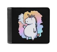 Unicorm Rainbow Colorful Classic Mens Wallets Women Slim Bifold Wallet